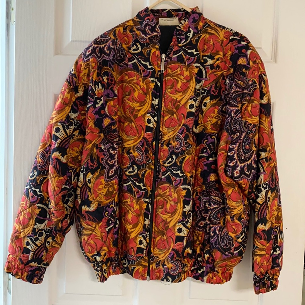 Cool Pattern Bomber Jacket Coat - image 1
